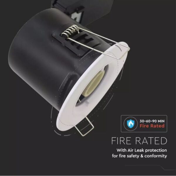 GU10 Fire Rated Downlight Fitting with Twist and Lock Thick Body