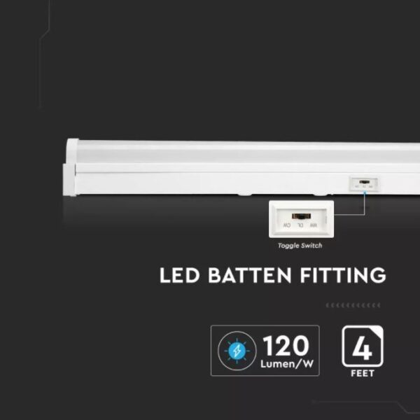 40W LED Batten Fitting CCT3in1 with Samsung Chip 4ft (120CM)