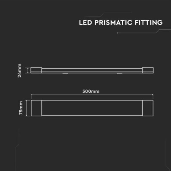 10W LED Grill Fitting with Samsung Chip 1ft (30CM)