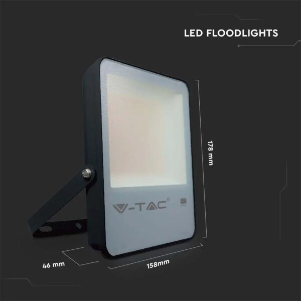 50W LED Floodlight Samsung Chip Black Body 137LM/W
