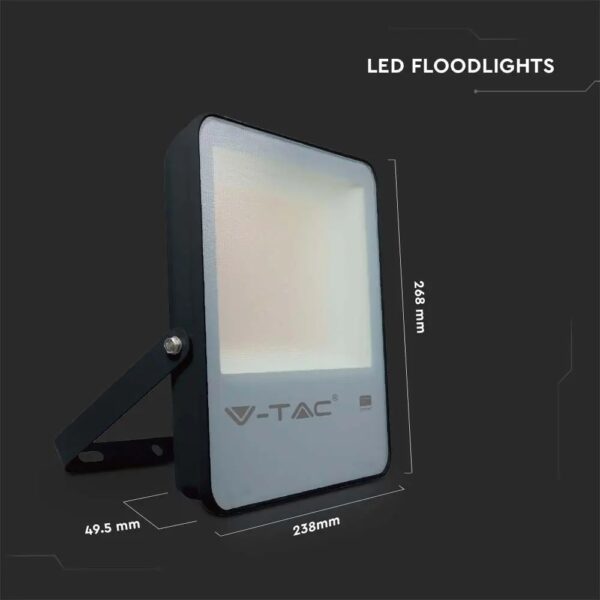 100W LED Floodlight Samsung Chip Black Body 137LM/W