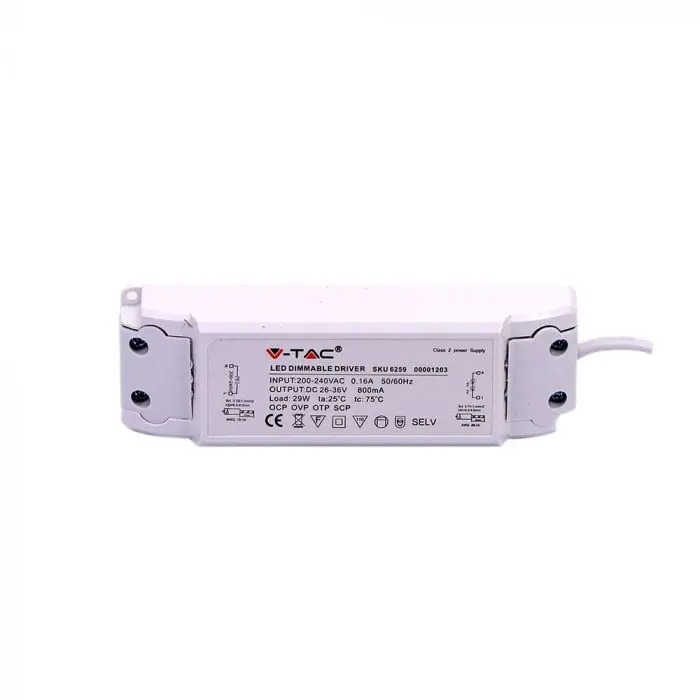 29W Non Dimmable Driver For Led High Lumen Panel