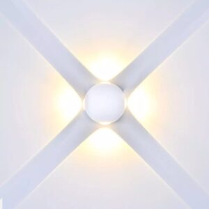 4W Led Wall Light(Round) Ip65-White Body
