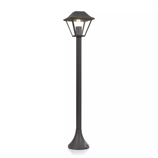 Pole Lamp -Matt Black(Clear Glass) E27