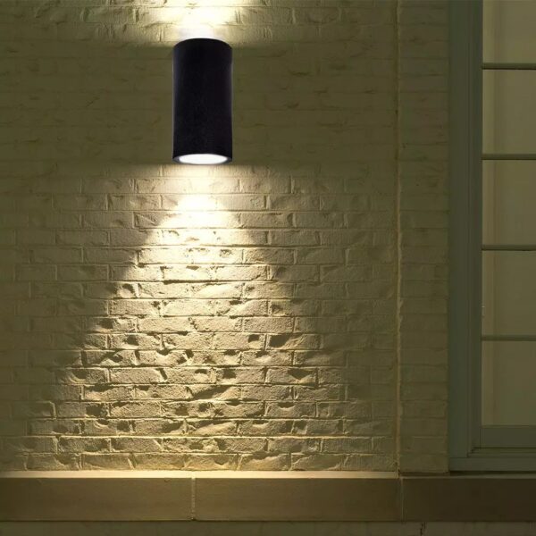 Led Concrete Wall Lamp Round 235mm Gu10 Ip20