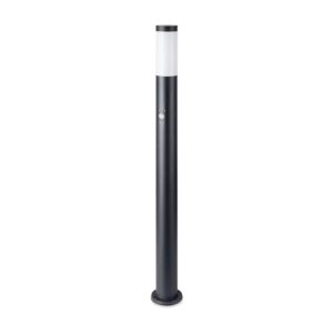 Bollard Lamp-Pir Sensor-Stainless Steel Body(110cm)E27 Black-Ip44