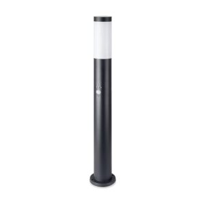 Bollard Lamp-Pir Sensor-Stainless Steel Body(80cm)E27 Black-Ip44