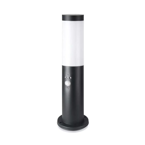 Bollard Lamp-Pir Sensor-Stainless Steel Body(45cm)E27 Black-Ip44