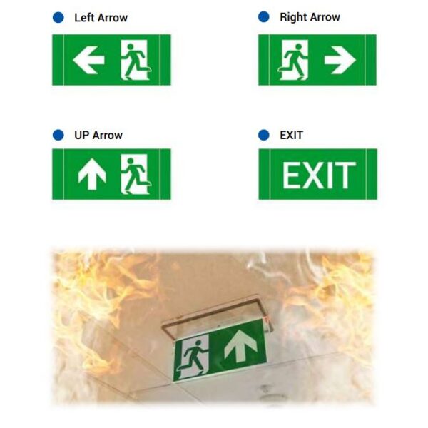 LED Bulk Head Emergency Exit Light 3 Hours Emergency Duration