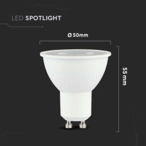 5W GU10 Plastic Spotlight with IC Driver and Lens 38 degree