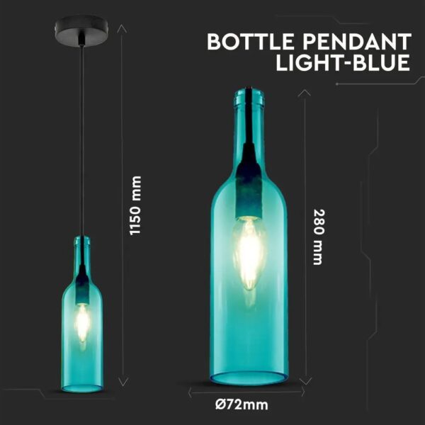 Bottle Pendant Light-E14 Holder