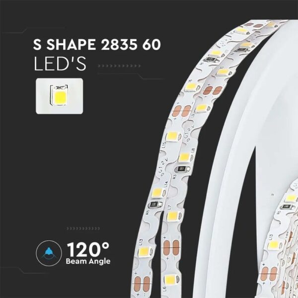 4W Led Strip Light S Shape 4000K 12V IP20