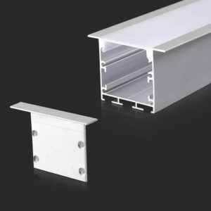 Mounting Kit With Diffuser For Led Strip Recessed 2000x50x35mm White