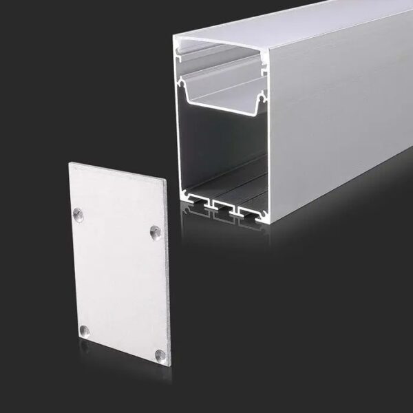 Mounting Kit With Diffuser For Led Strip Surfaced 2000x50x75mm White