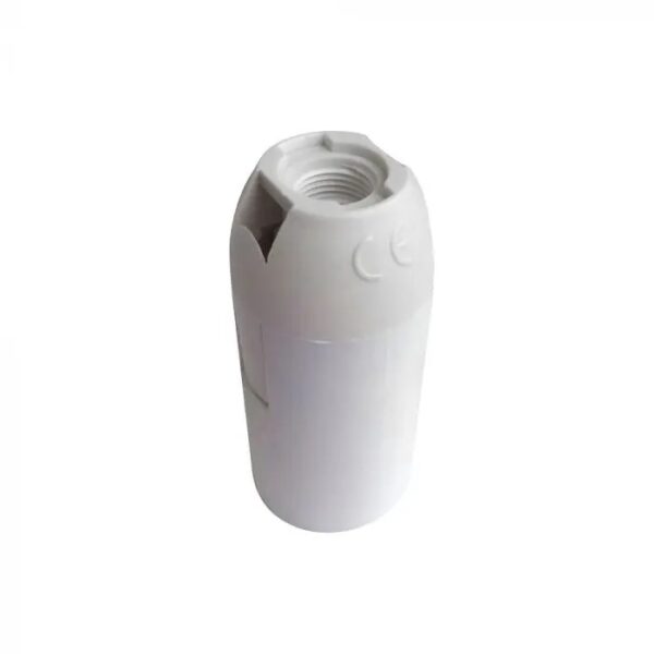 E14 Lamp Holder White With Spring Type Terminals