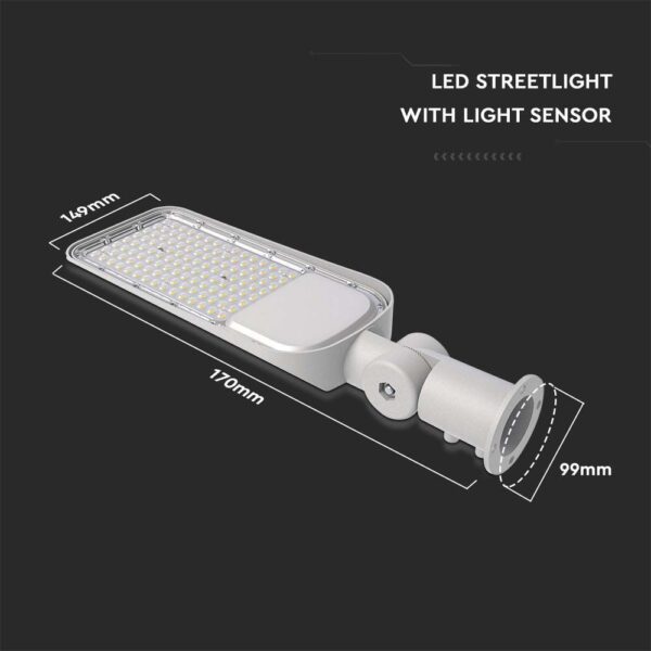50W Led Light Sensor Streetlight Samsung Chip and Adaptor
