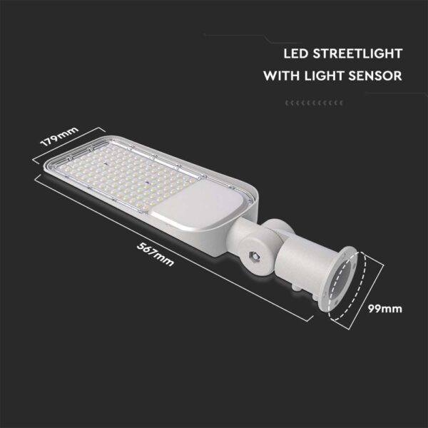 100W Led Light Sensor Streetlight Samsung Chip and Adaptor