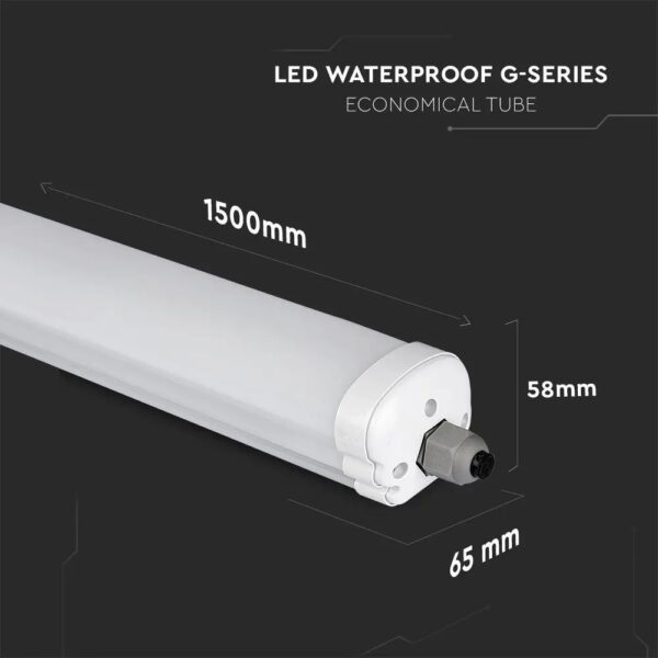 48W Waterproof LED G Series Economical Tube 150cm IP65