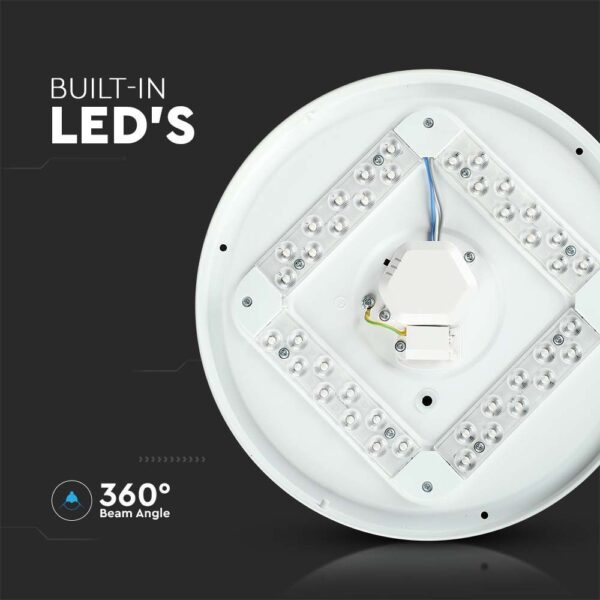18W LED Dome Light 300mm Milky Cover CCT 3in1 Round