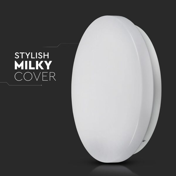 24W LED Dome Light 350mm Milky Cover CCT 3in1 Round