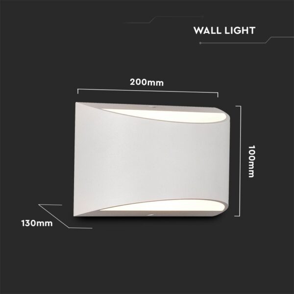 10W Wall Lamp Bridgelux Chip 4000K IP54