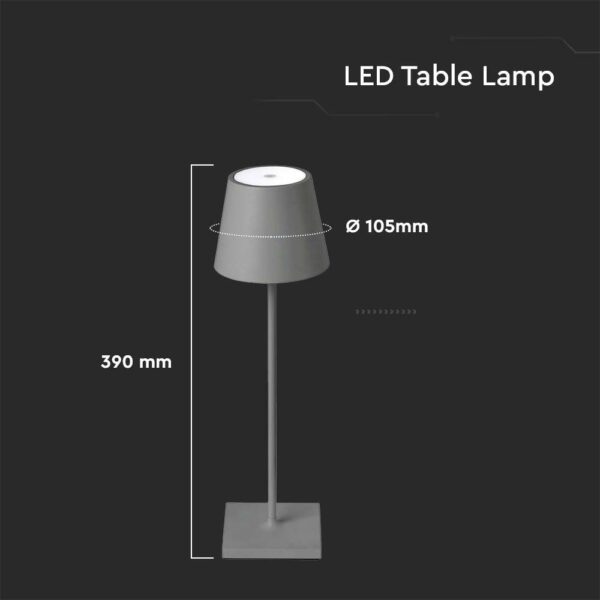 3W LED Rechargeble Desk Lamp Touch Dimmable