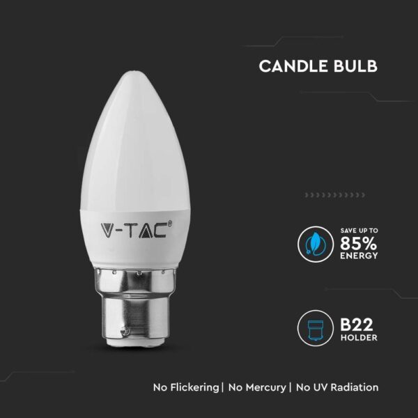 4.5W Plastic Candle Bulb B22