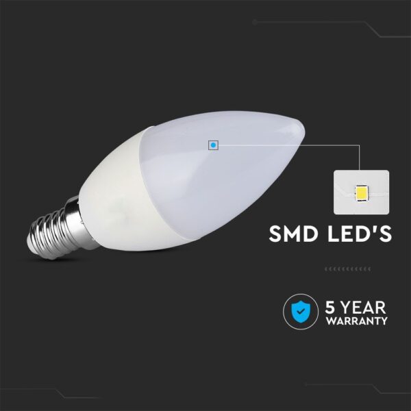 5.5W LED Candle Bulb E14 Dimmable