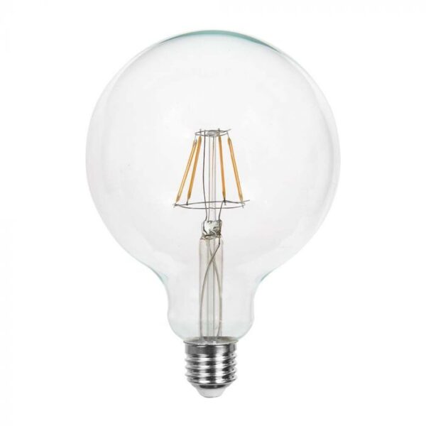 6W Filament Bulb G125 Clear Glass E27