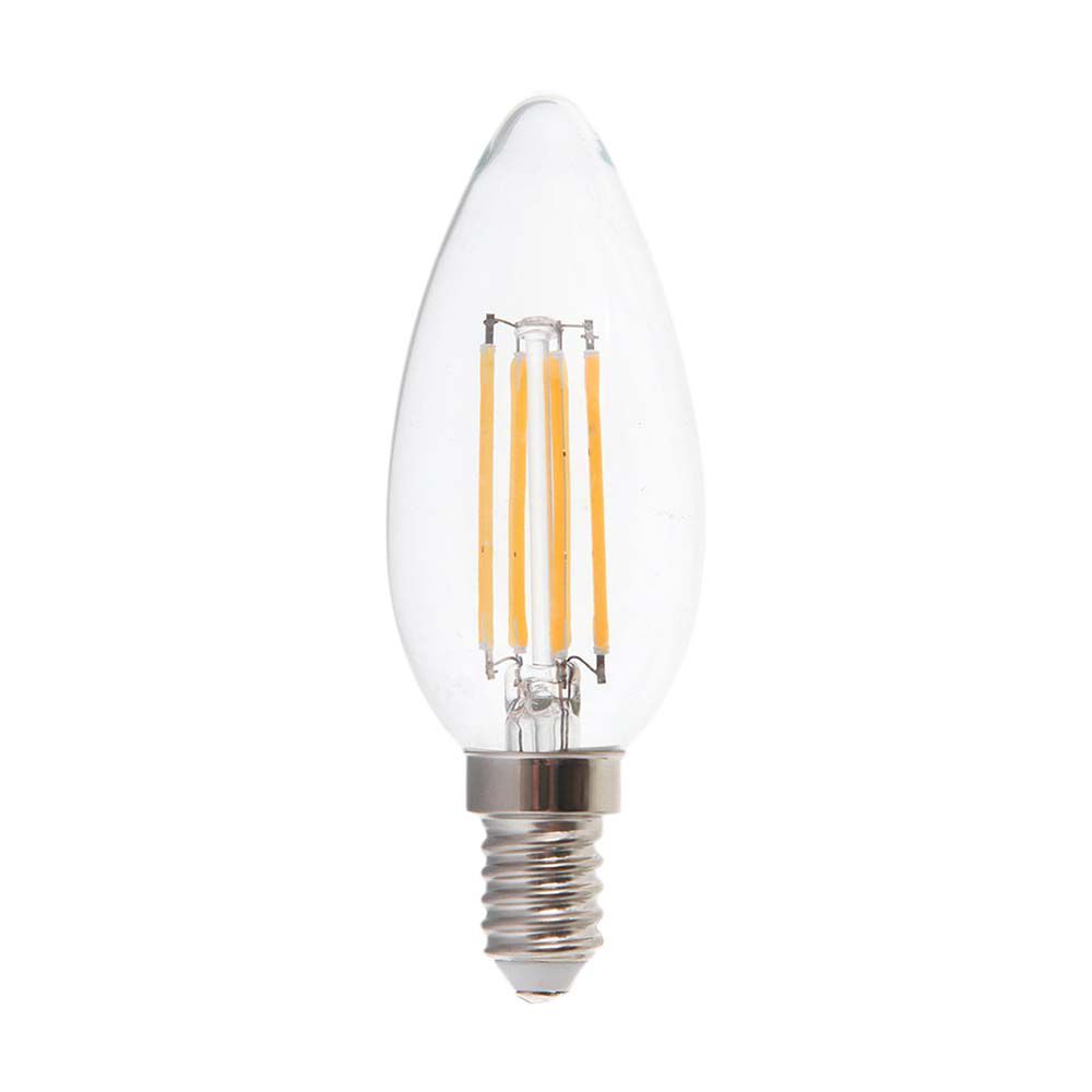 4W LED Candle Filament Bulb Clear Cover E14