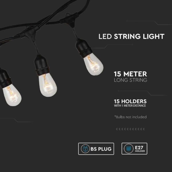 Led String  Light With BS Plug And WP Socket