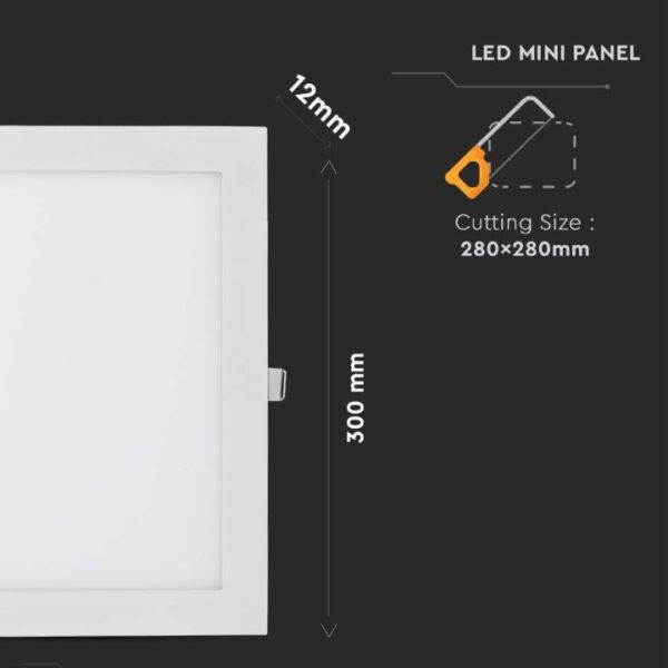 36W LED Panel Light with EMC Driver Square 300mm