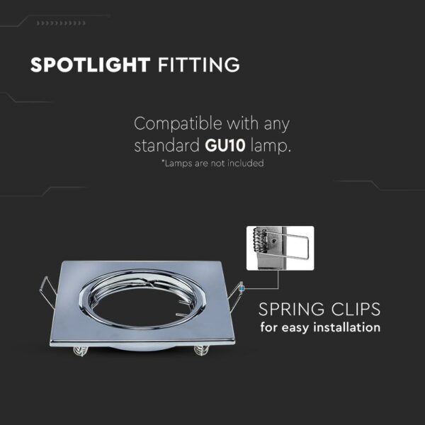 GU10 Fitting Square And Round 2 Pcs Per Pack
