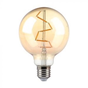 4W G95 LED Filament Bulb Amber 2200K E27