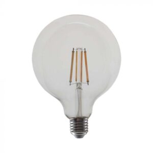 12W G125 LED Filament Bulb Clear 4000K E27