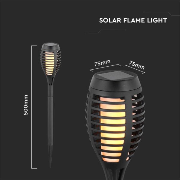 Solar Flame Stick Light 2000K 4Pcs
