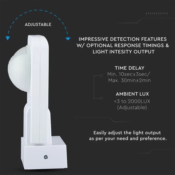 Infrared Motion Sensor White IP65