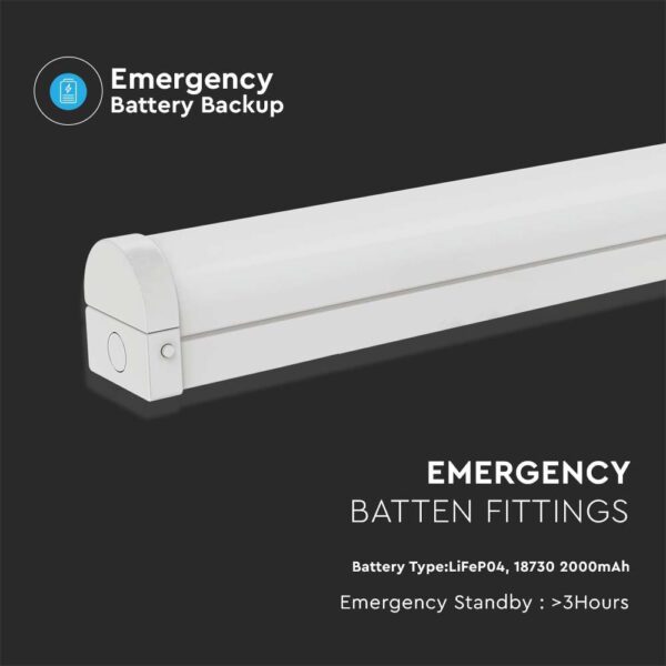 20W/30W/40W Led Batten Fitting Emergency Battery