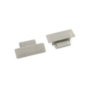 Plastic End Cap Grey for Recessed Profile Flat Diffuser 19.2mm