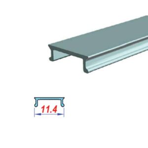 Flat Polycarbon LED Profile Opal 11.4mm