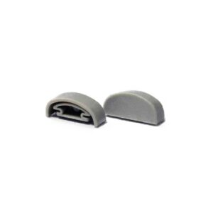 Plastic End Cap Gray for YA014 Round Diffuser 16.9mm