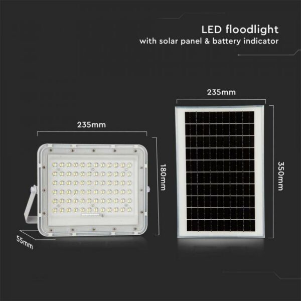 120W Led Solar Floodlight 3m Cable Smart IR Remote Fast Charge