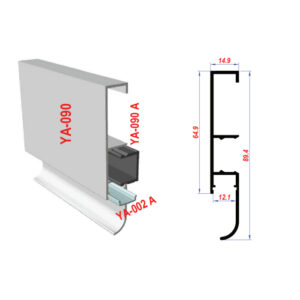 Aluminium LED Skirting Board Profile