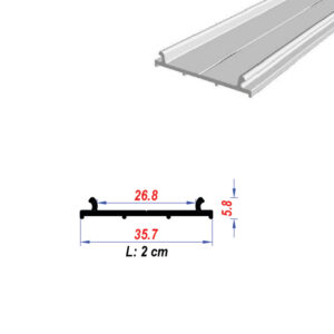 Aluminium Wall Mounting LED Profile for YA204 profile