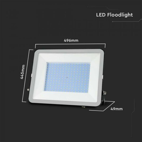 300W Floodlight Samsung Chip Black And White Body