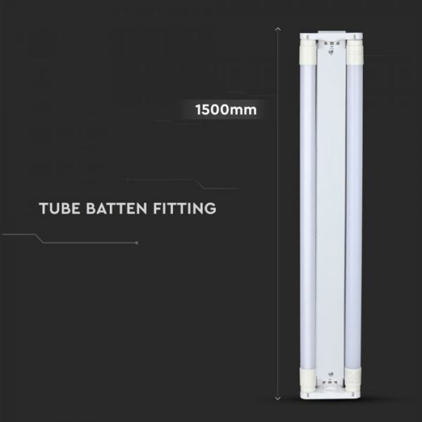 Double Led Tube Fitting 150cm with 2x22W Samsung LED Tubes
